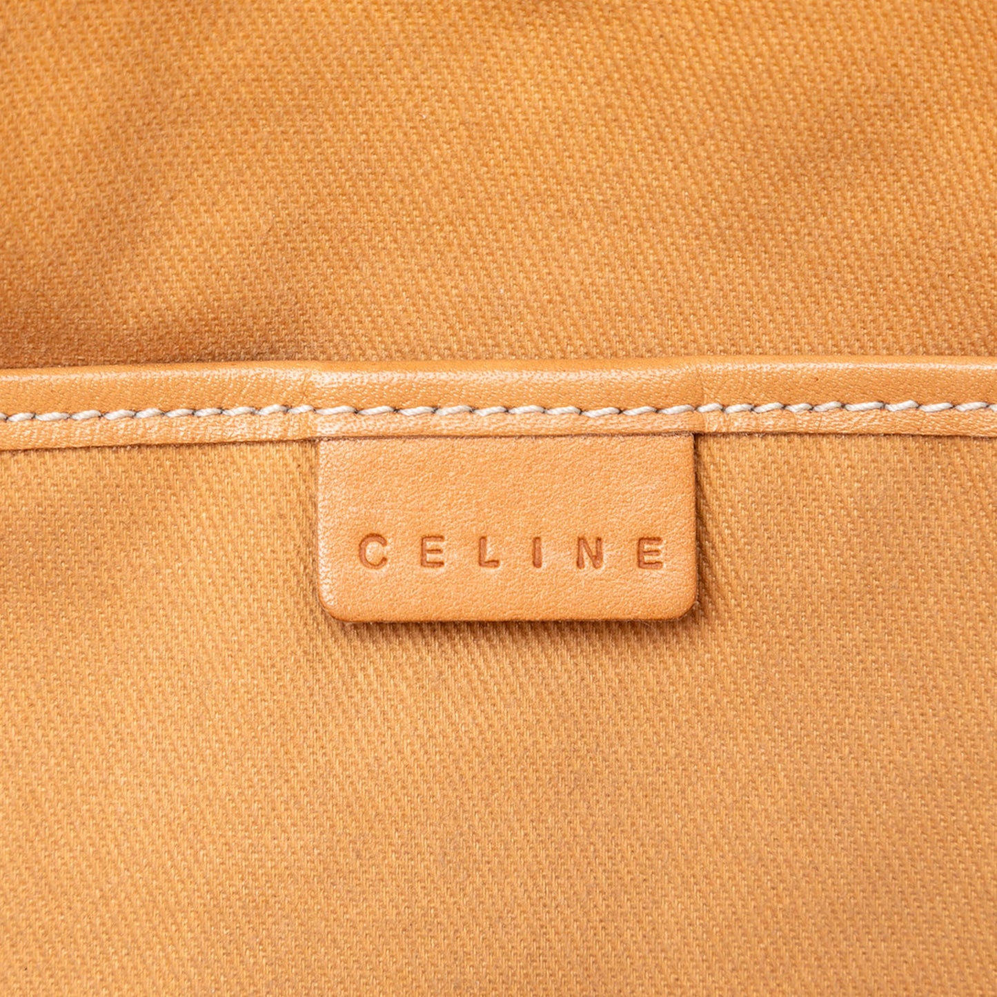 Celine C Macadam Denim Shoulder Bag