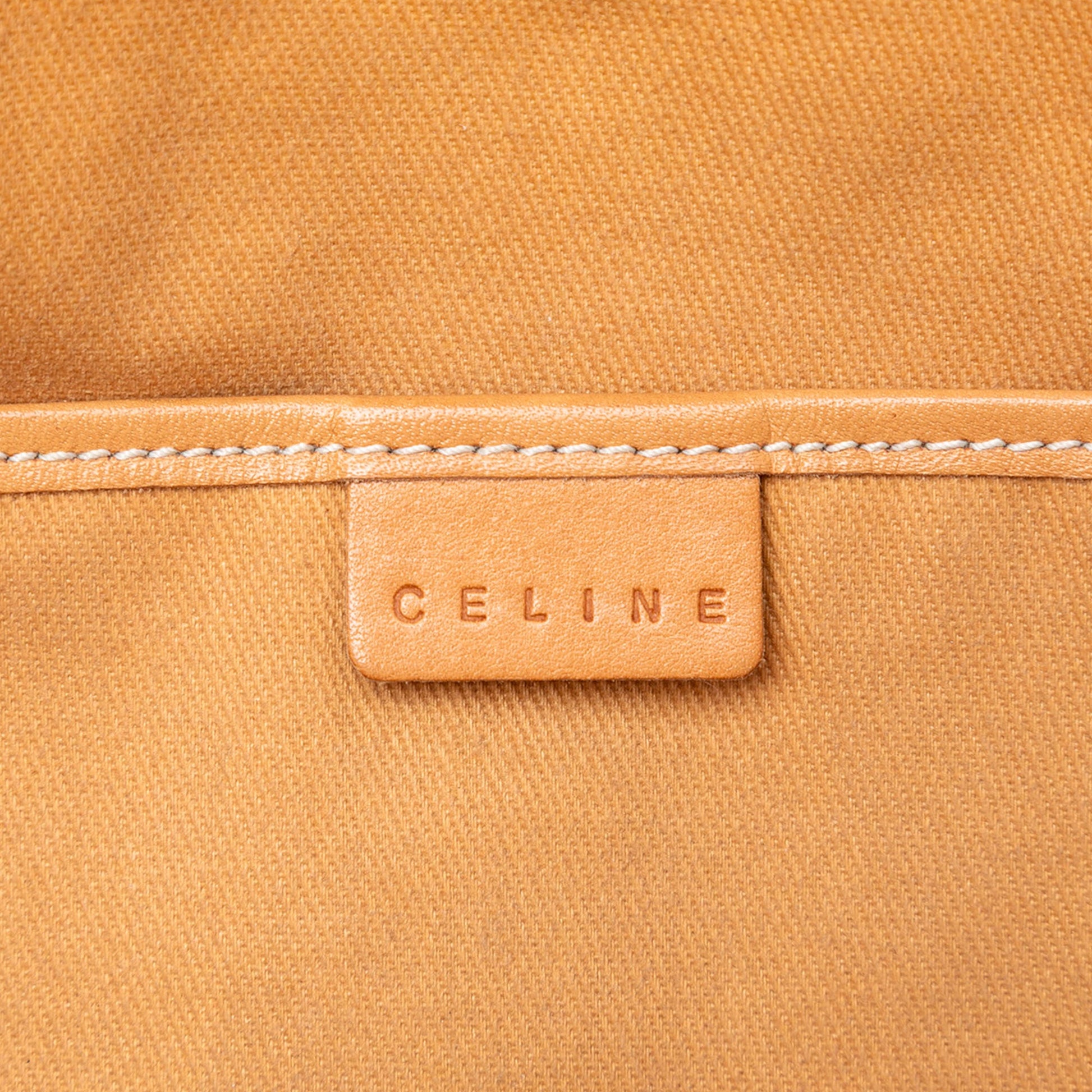 Celine C Macadam Denim Shoulder Bag