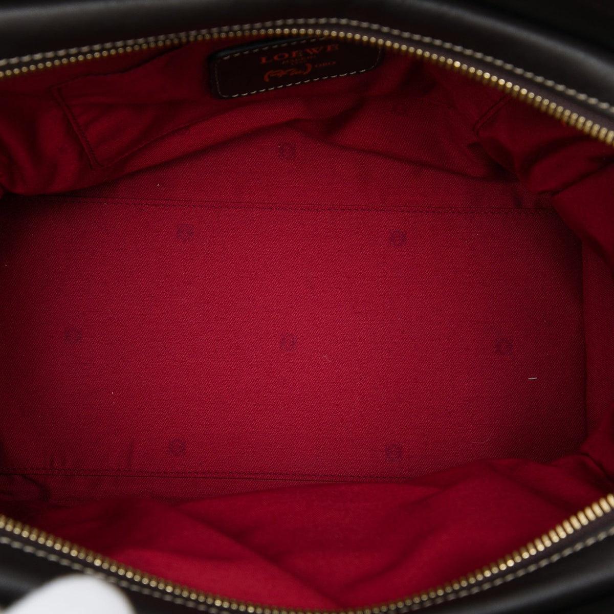 LOEWE Tricolor Leather Anagram Oro Handbag