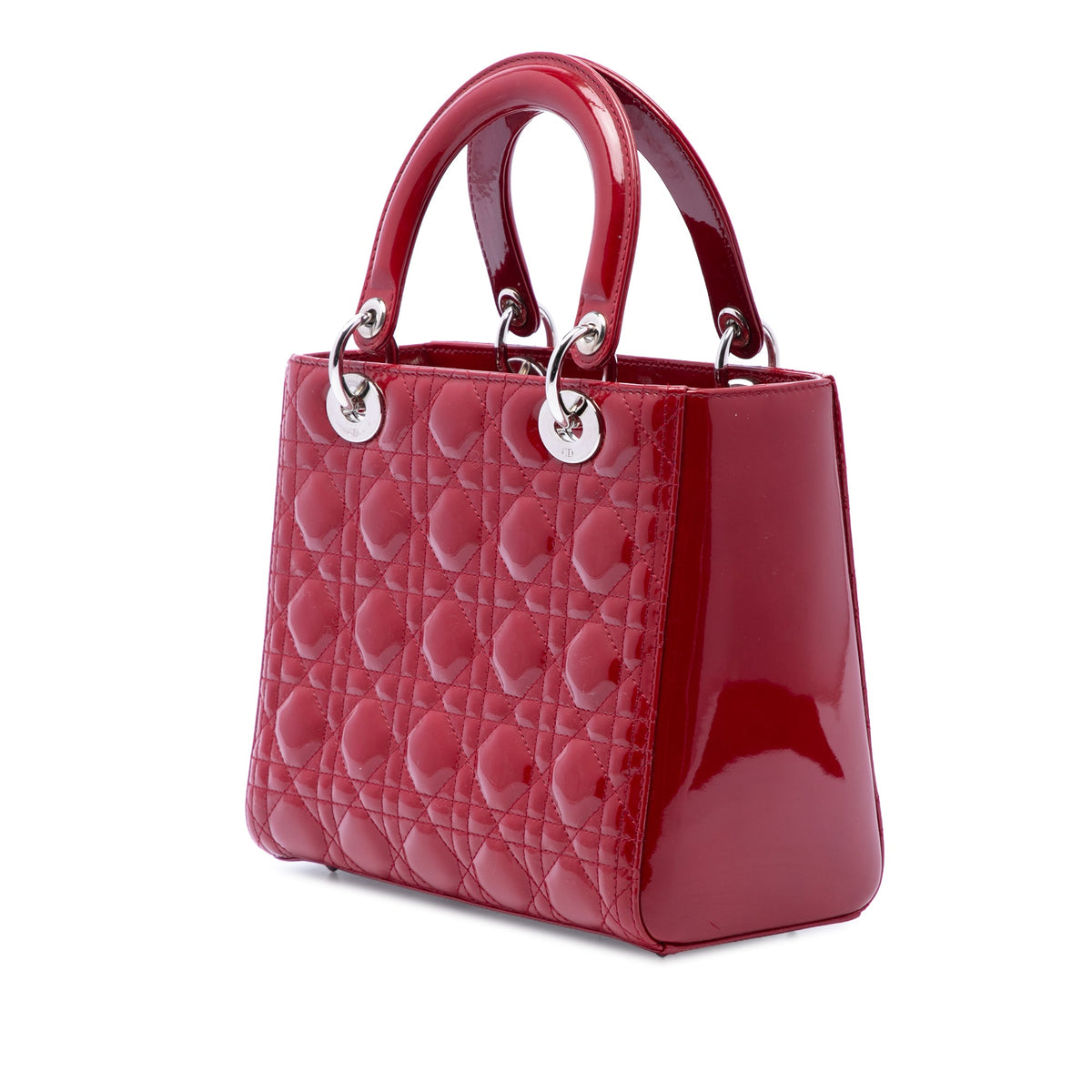 Dior Medium Patent Cannage Lady Dior