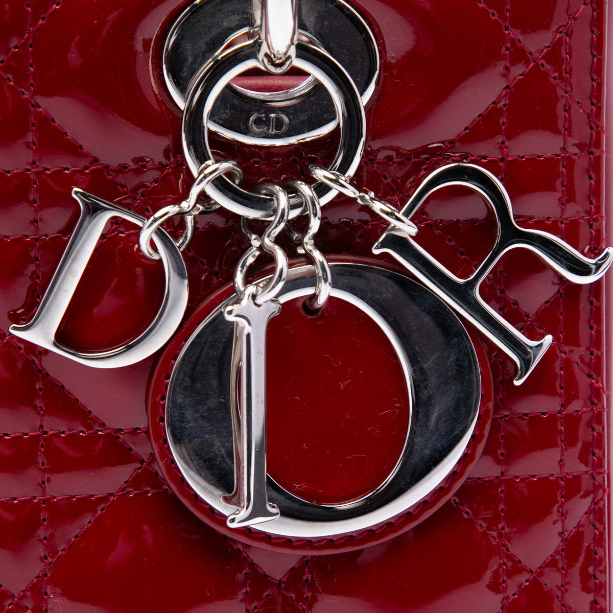 Dior Medium Patent Cannage Lady Dior