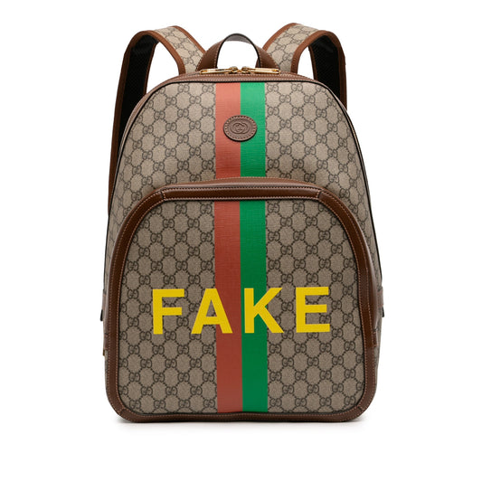 Medium GG Supreme Fake Not Backpack