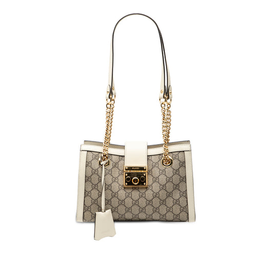 Gucci Small GG Supreme Padlock Tote