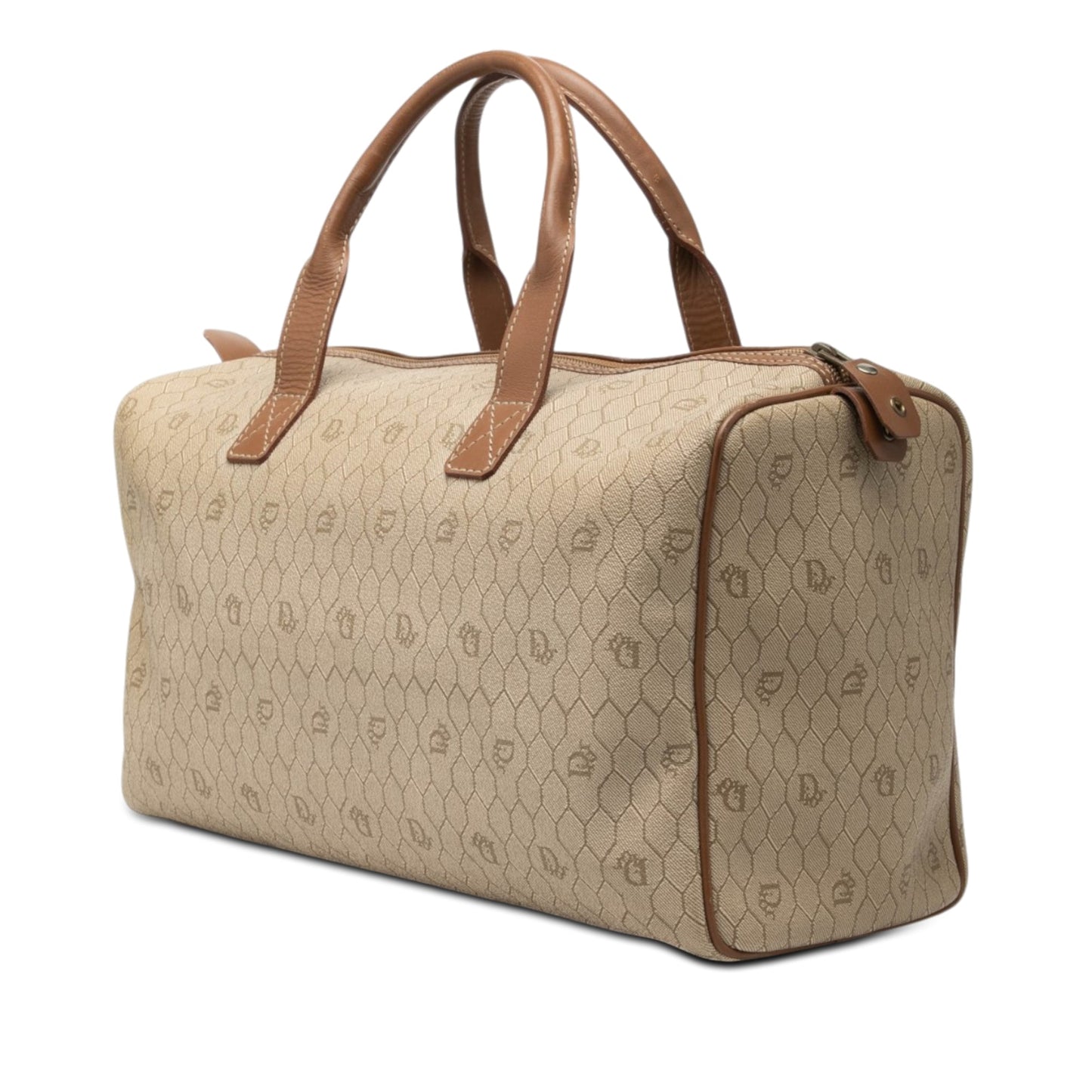 Dior Honeycomb Coated Canvas Boston Bag