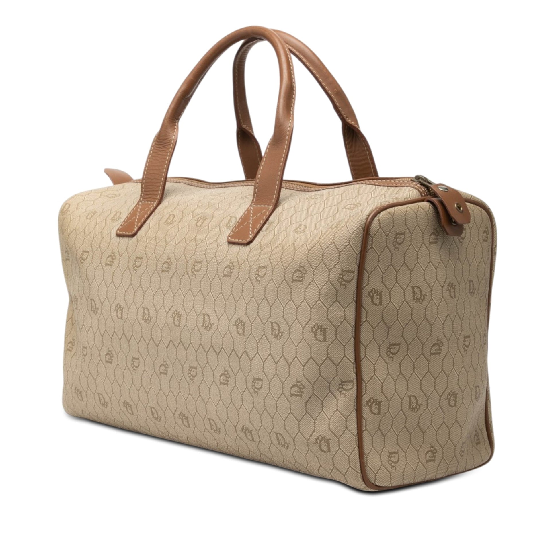 Dior Honeycomb Coated Canvas Boston Bag