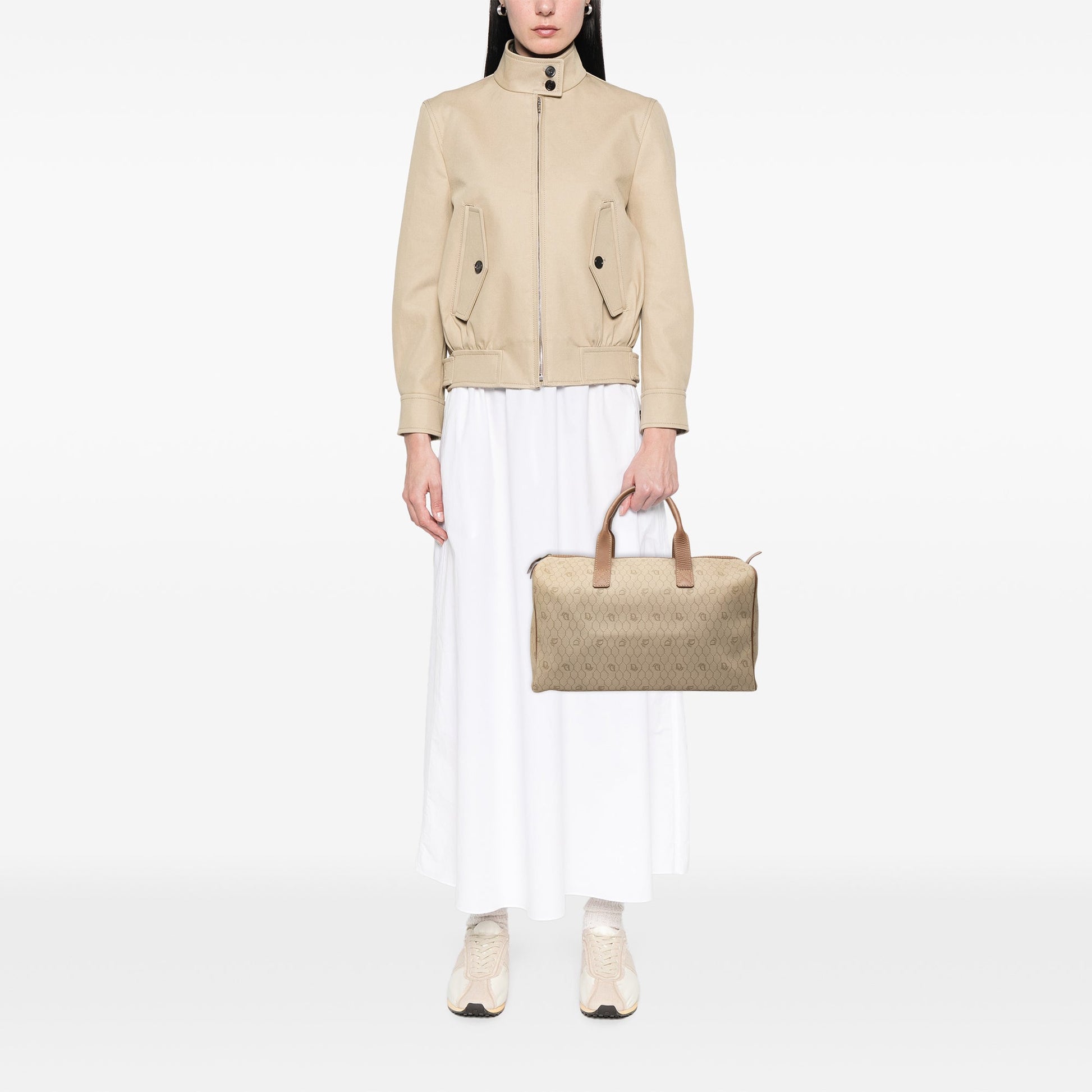 Dior Honeycomb Coated Canvas Boston Bag