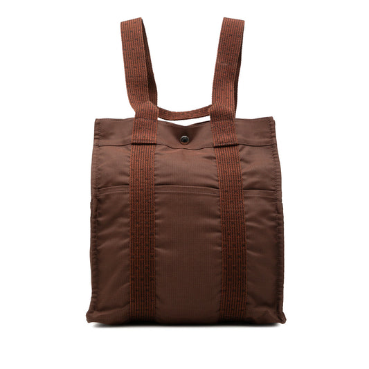 Hermès Canvas Herline Backpack MM