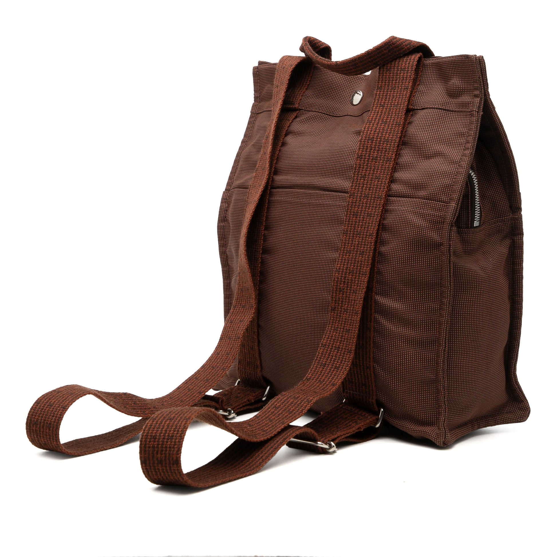 Hermès Canvas Herline Backpack MM