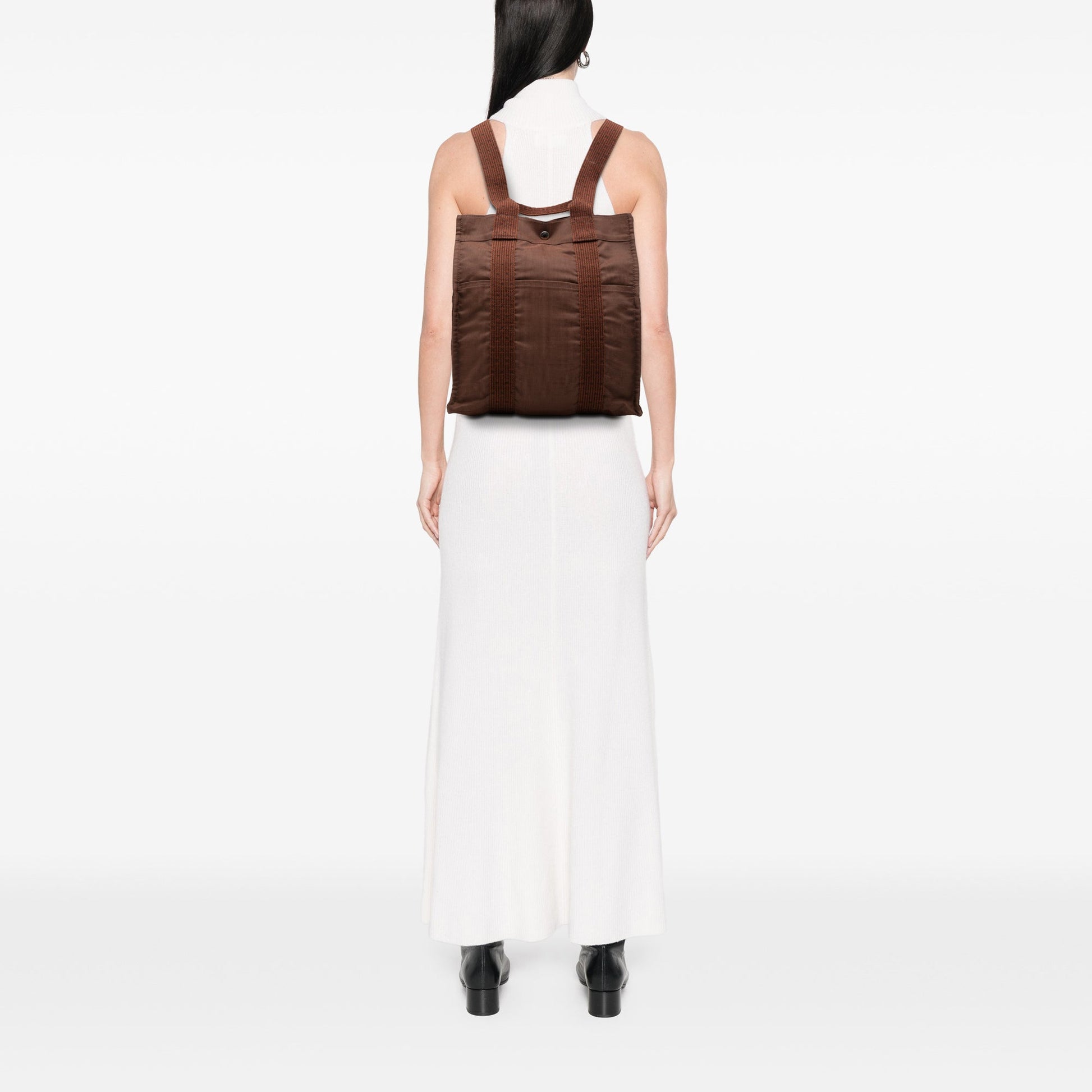 Hermès Canvas Herline Backpack MM