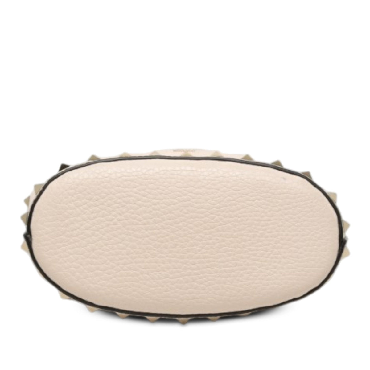 Valentino Leather Rockstud Bucket Bag — White
