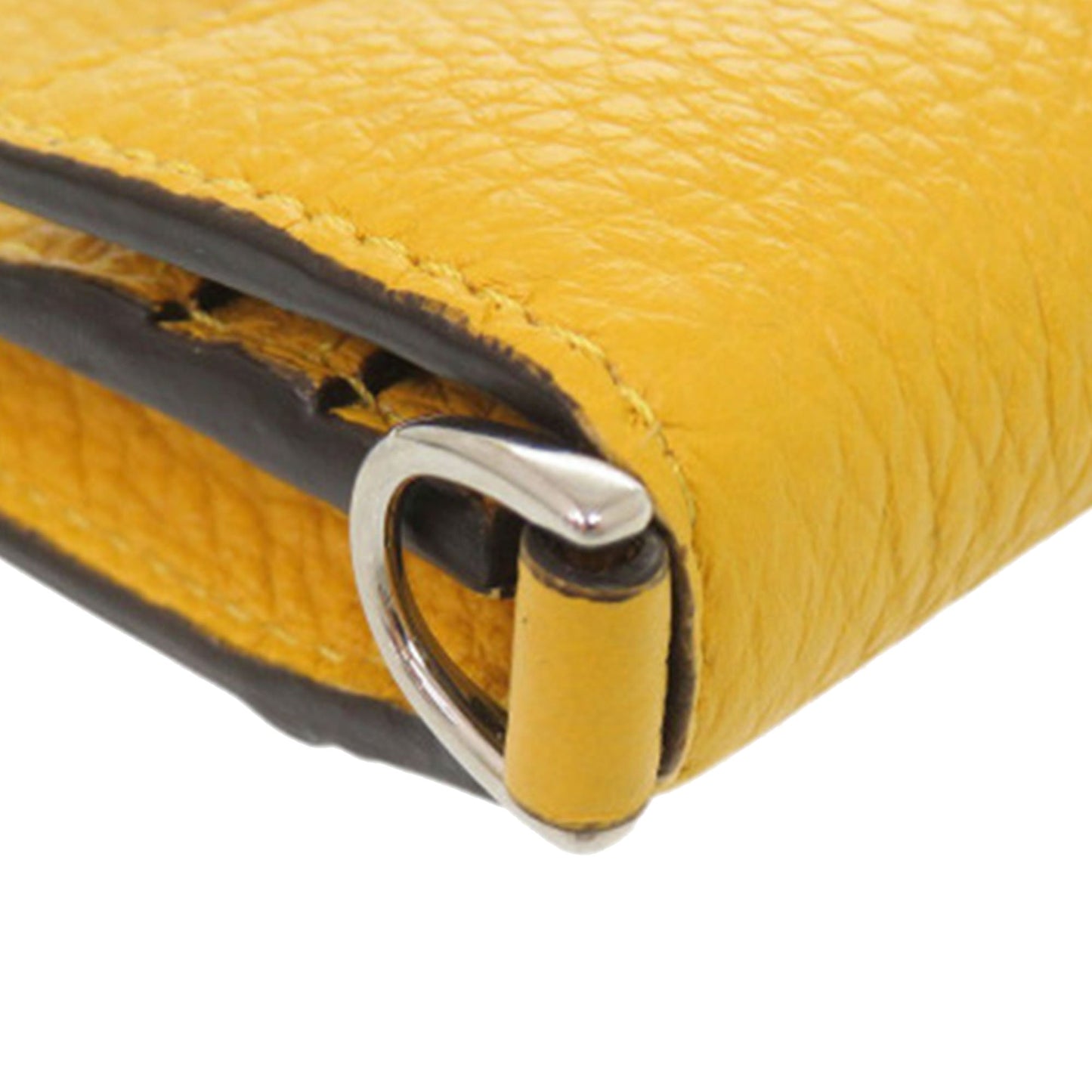 Fendi Micro Leather Flat Baguette Crossbody