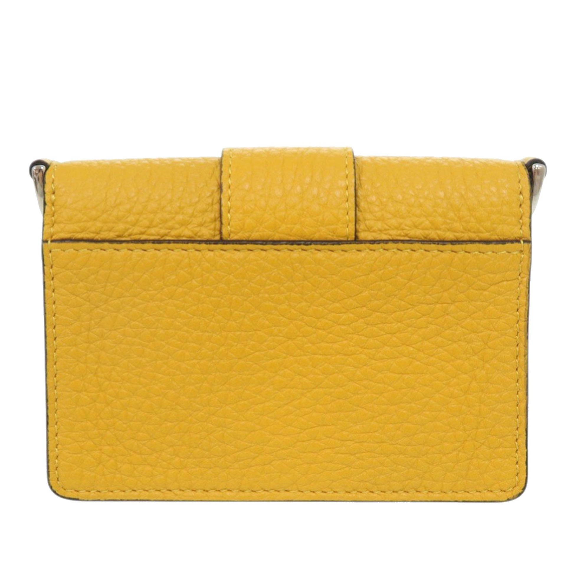 Fendi Micro Leather Flat Baguette Crossbody