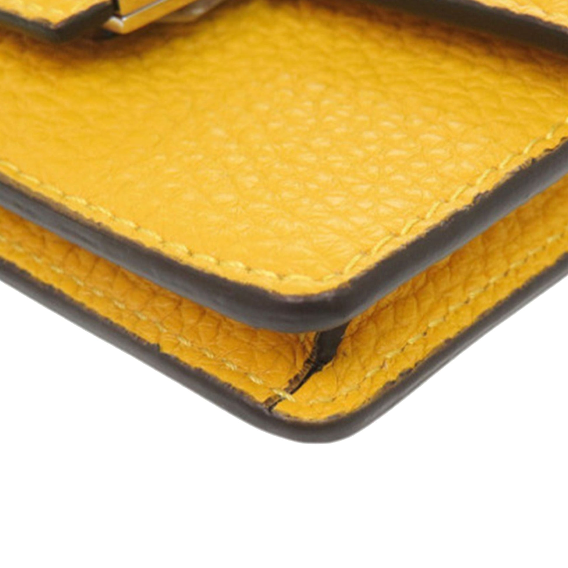 Fendi Micro Leather Flat Baguette Crossbody
