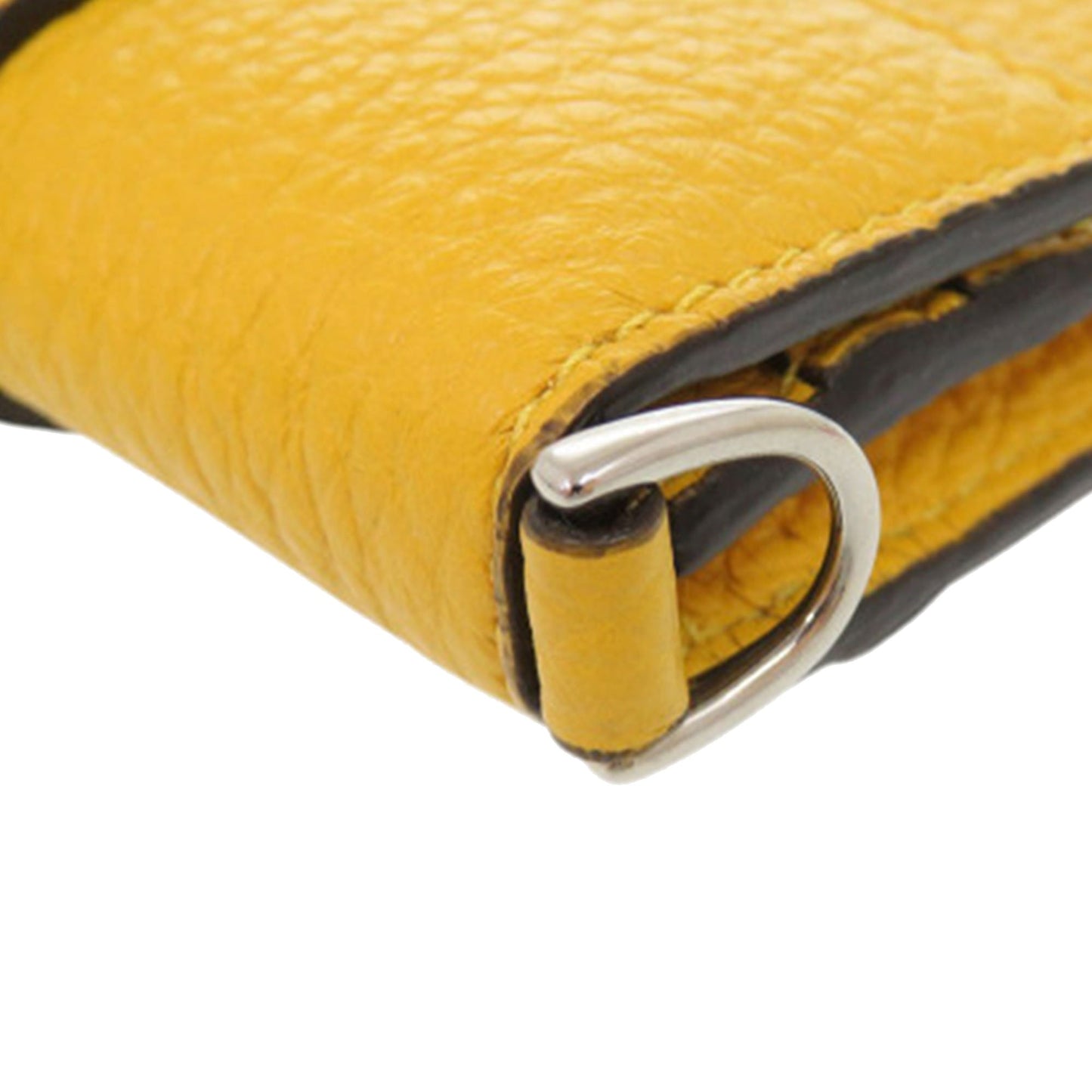 Fendi Micro Leather Flat Baguette Crossbody