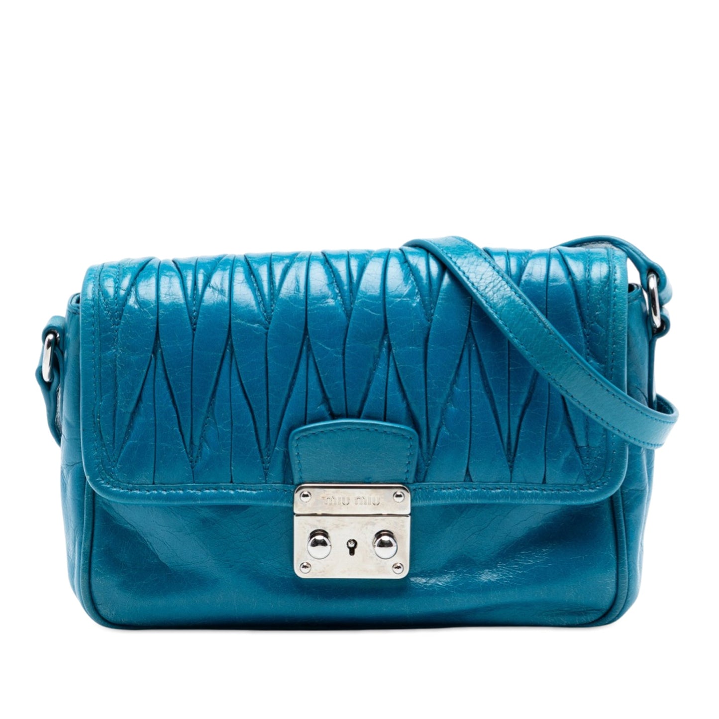 Miu Miu Matelasse Lambskin Flap Crossbody