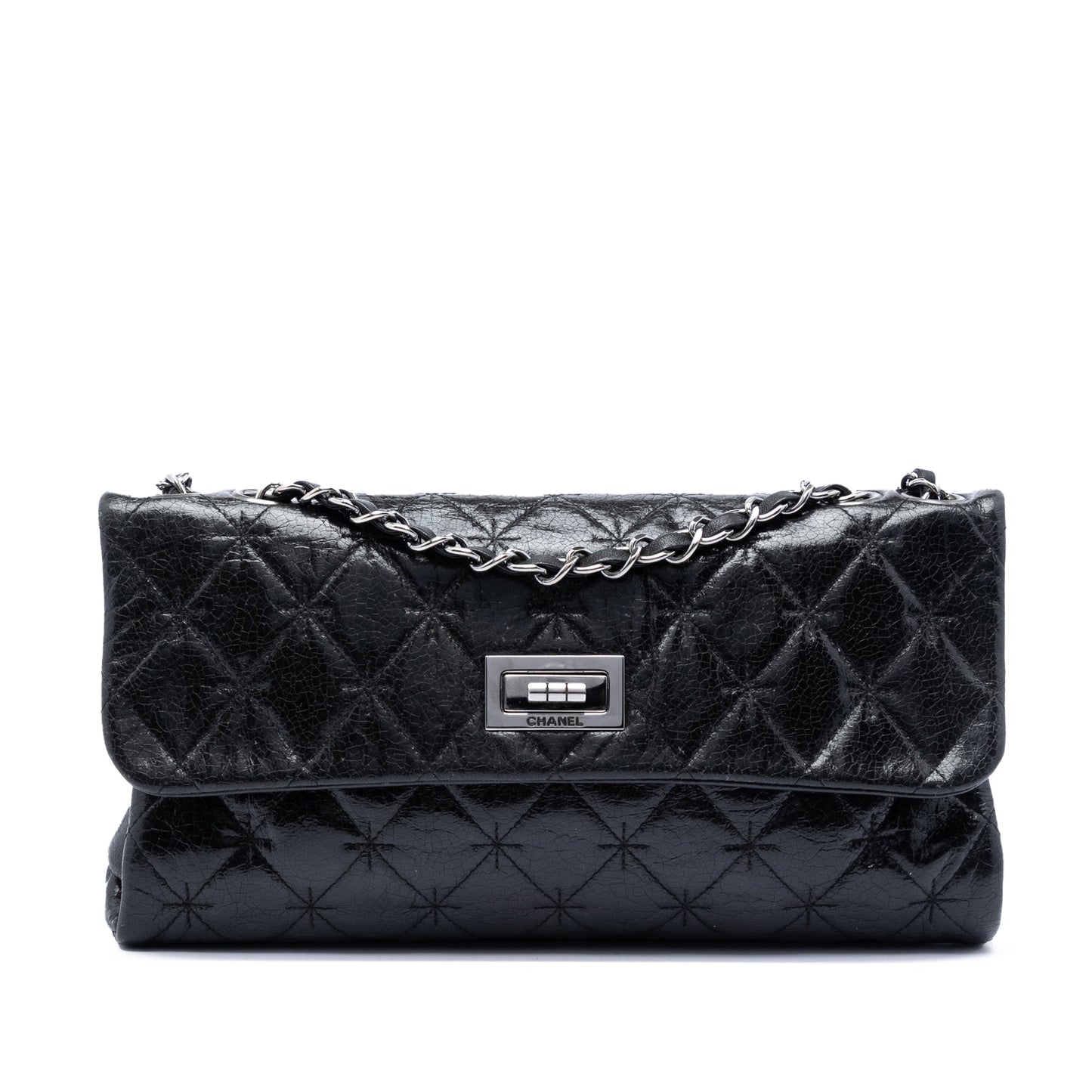 Chanel Glazed Crackled Calfskin Mademoiselle Flap
