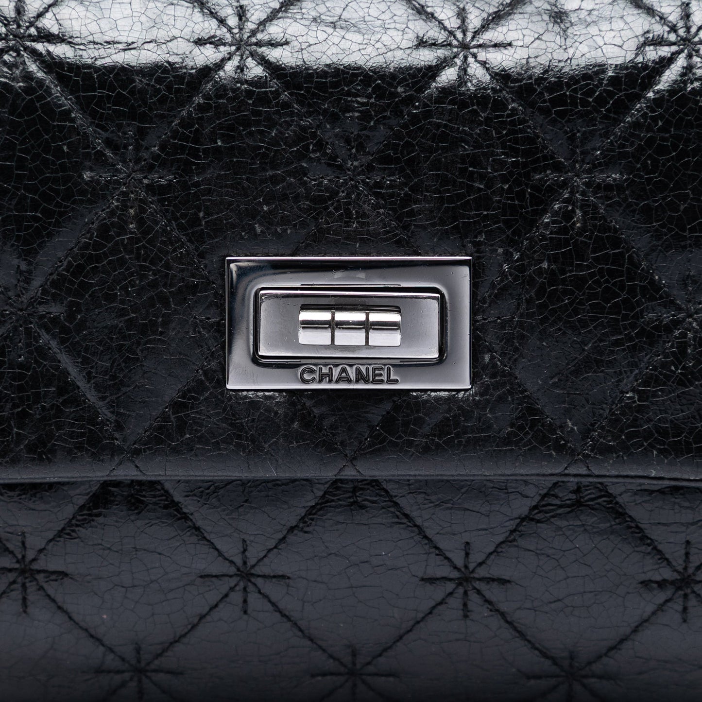 Chanel Glazed Crackled Calfskin Mademoiselle Flap