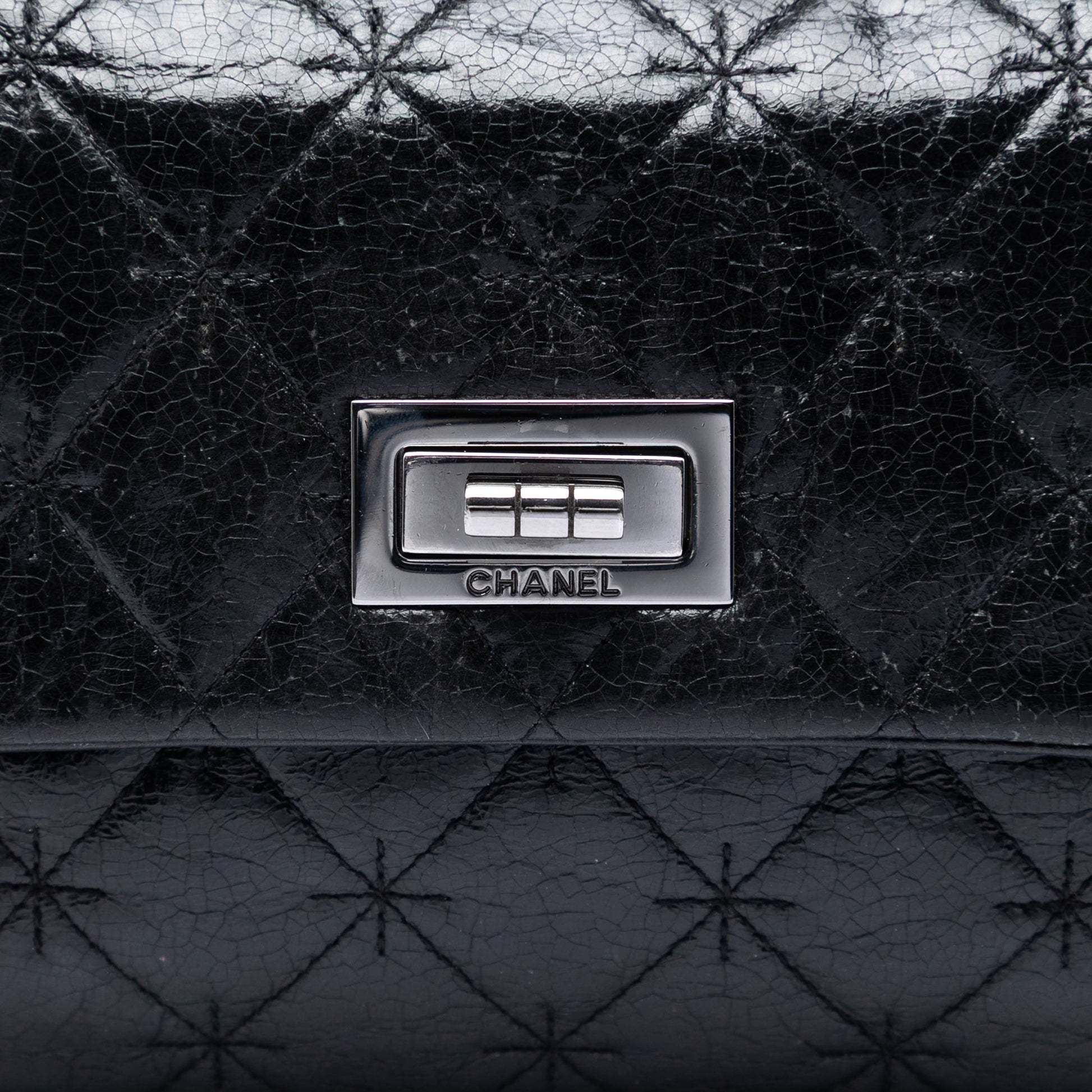 Chanel Glazed Crackled Calfskin Mademoiselle Flap