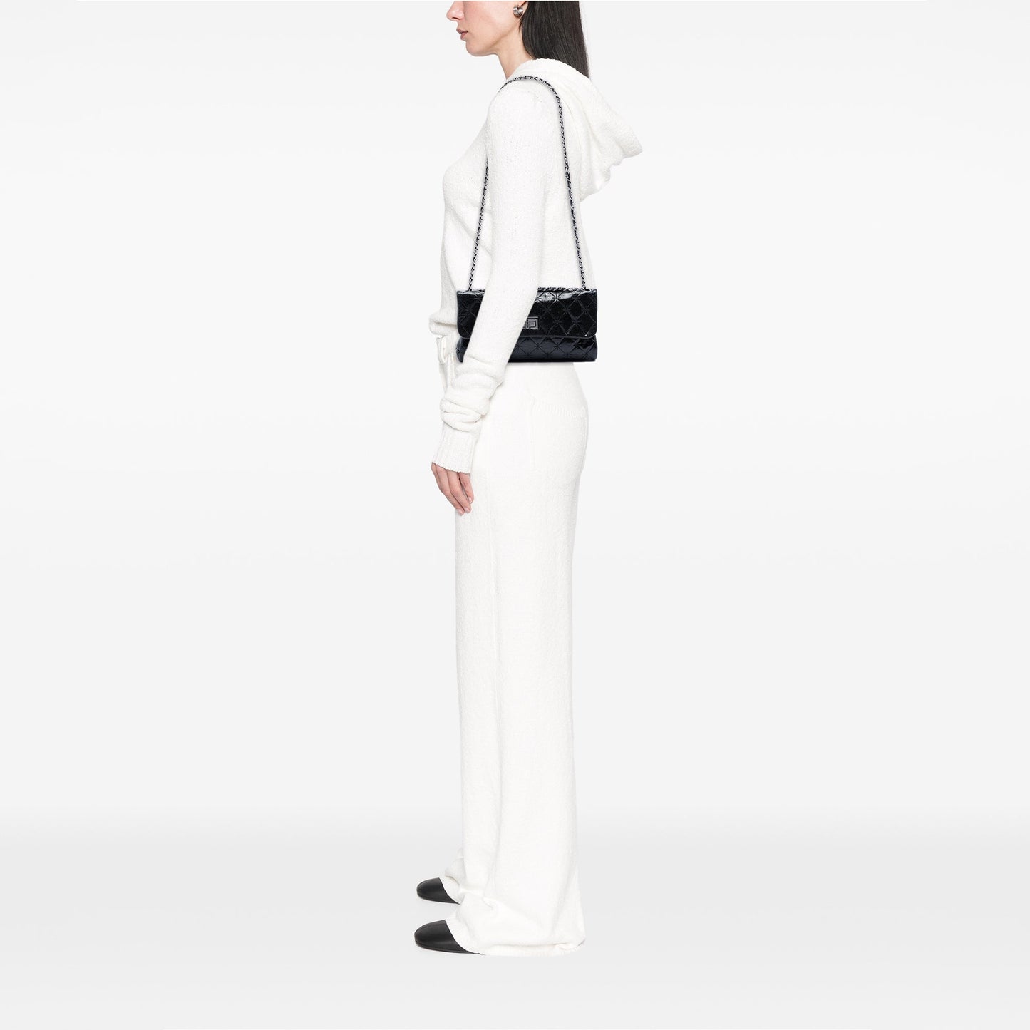 Chanel Glazed Crackled Calfskin Mademoiselle Flap