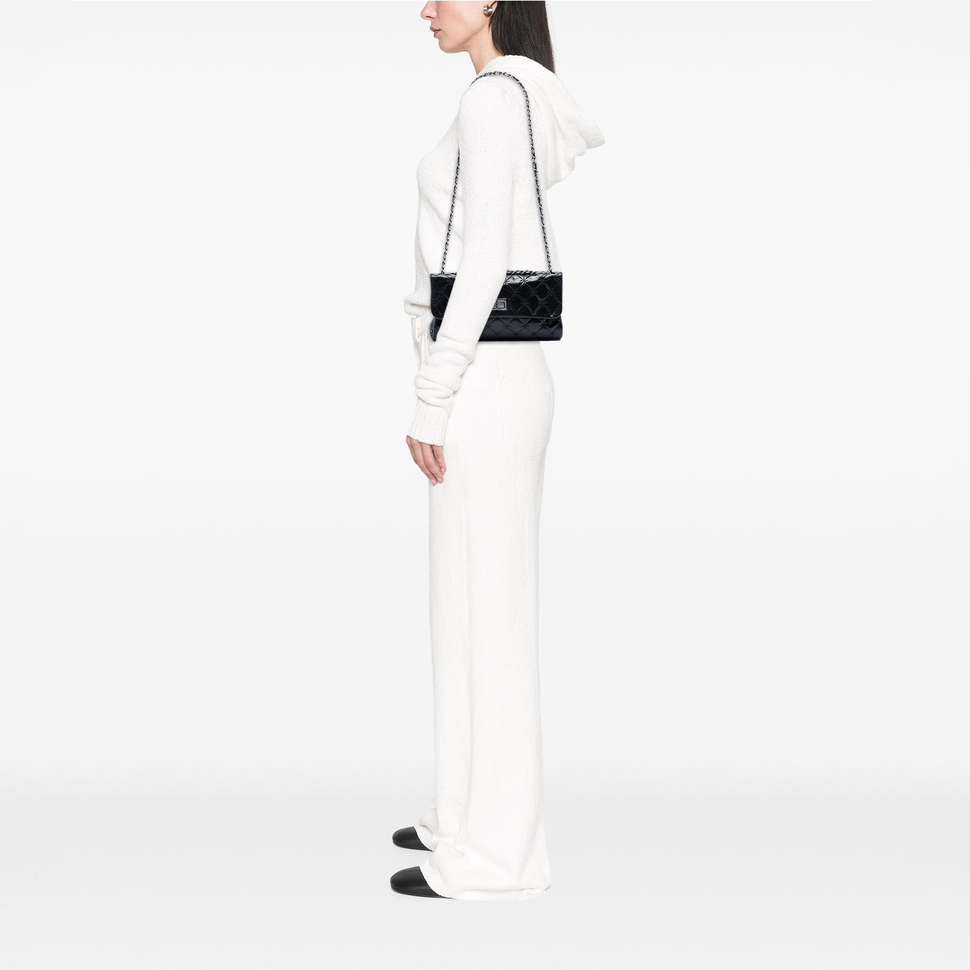 Chanel Glazed Crackled Calfskin Mademoiselle Flap