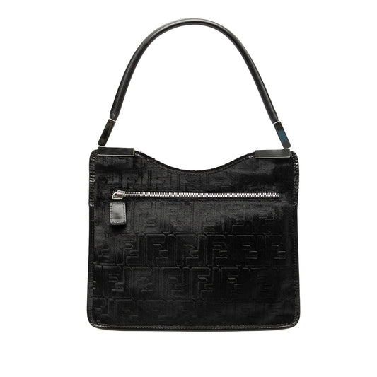 Fendi Zucca Pony Hair Shoulder Bag