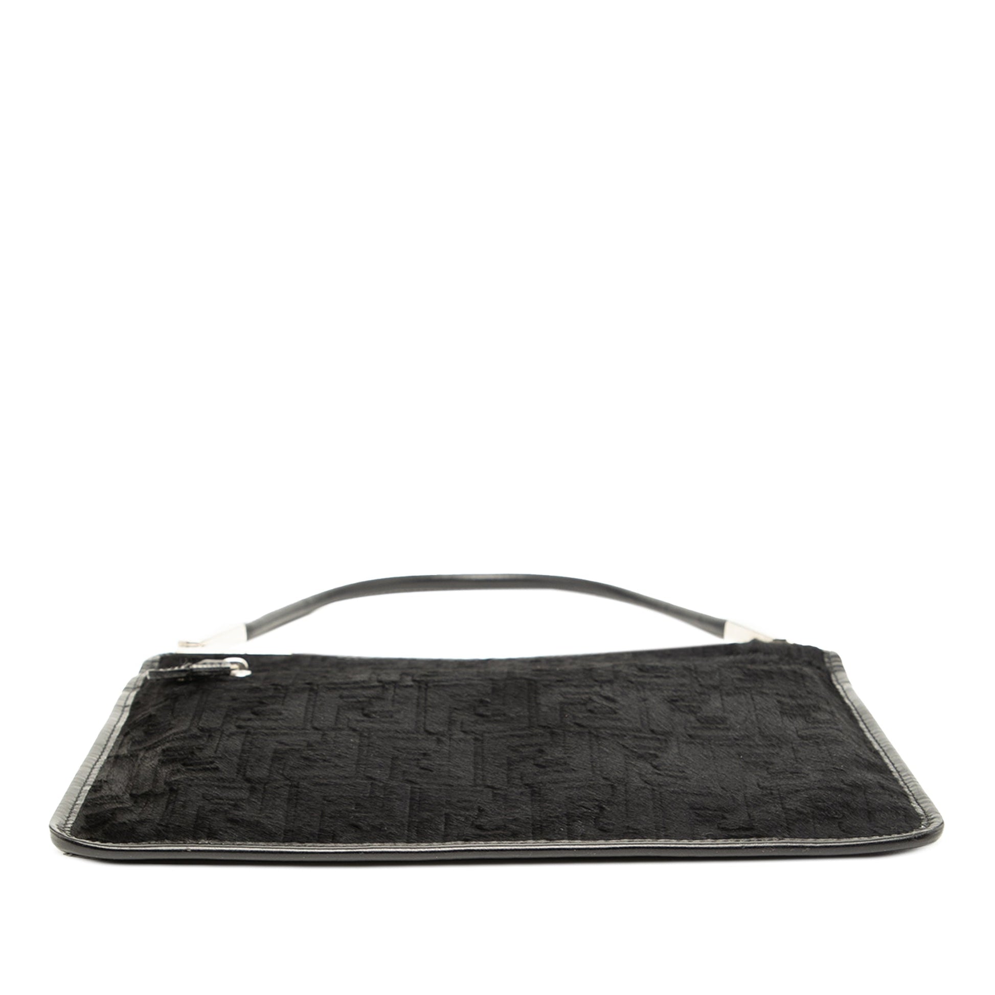 Fendi Zucca Pony Hair Shoulder Bag