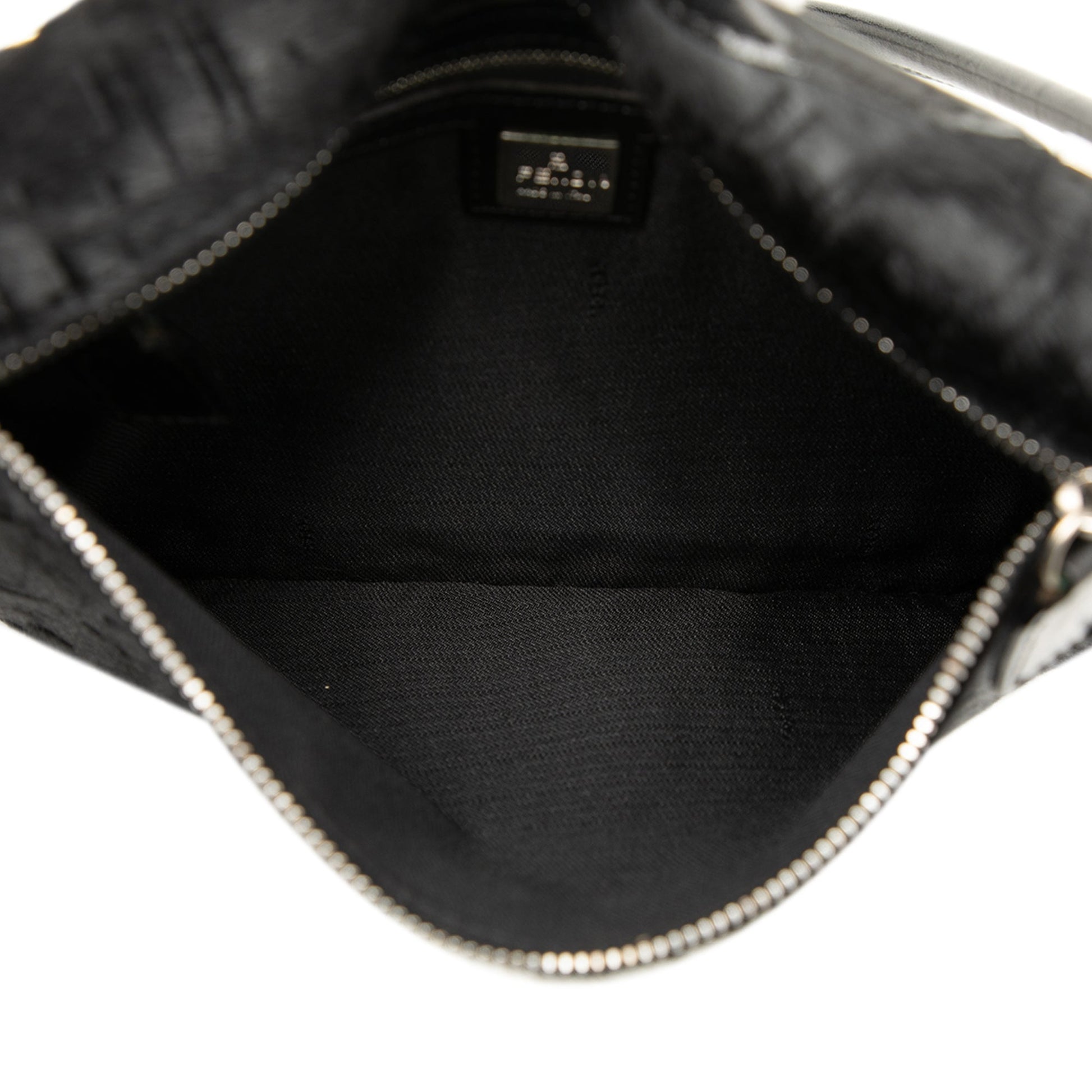 Fendi Zucca Pony Hair Shoulder Bag
