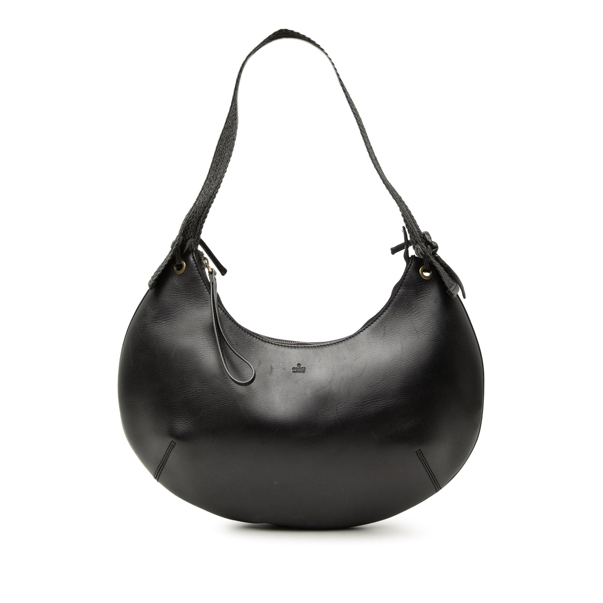 Gucci Calfskin Crescent Half Moon Hobo