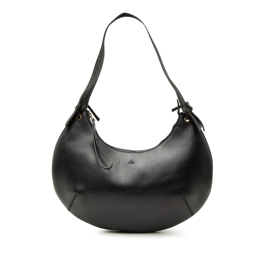 Gucci Calfskin Crescent Half Moon Hobo