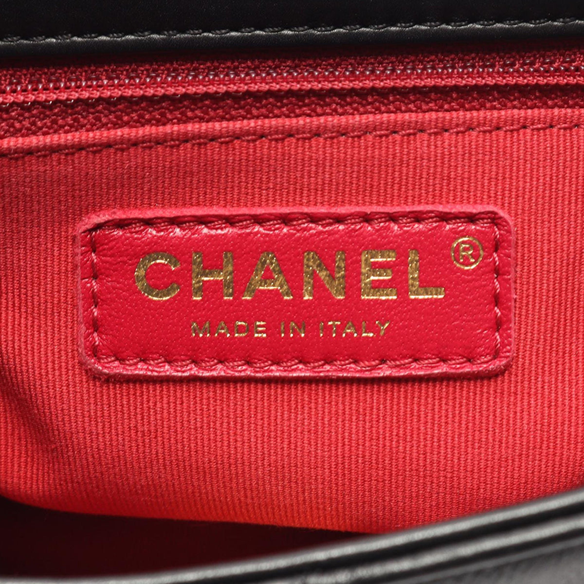 Chanel Mini Quilted Lambskin Flap Messenger Bag — Black