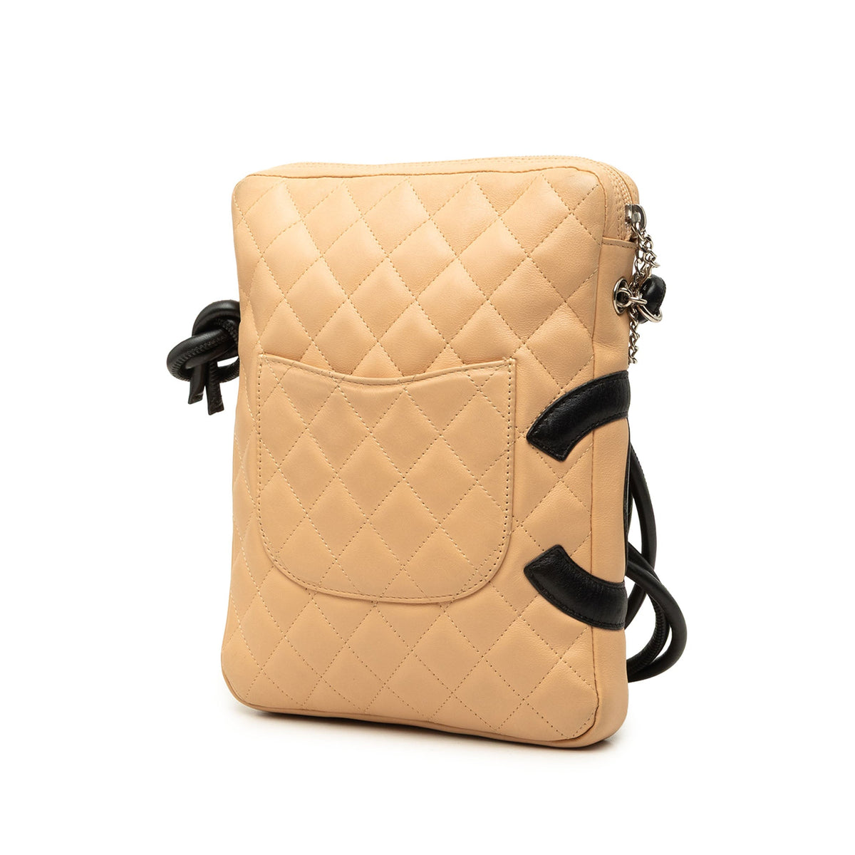 Chanel Lambskin Cambon Ligne Crossbody — Beige