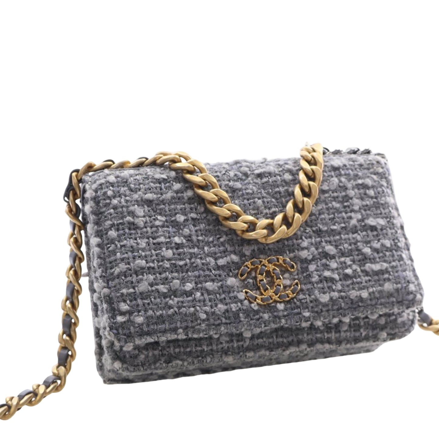 Chanel Tweed 19 Wallet On Chain