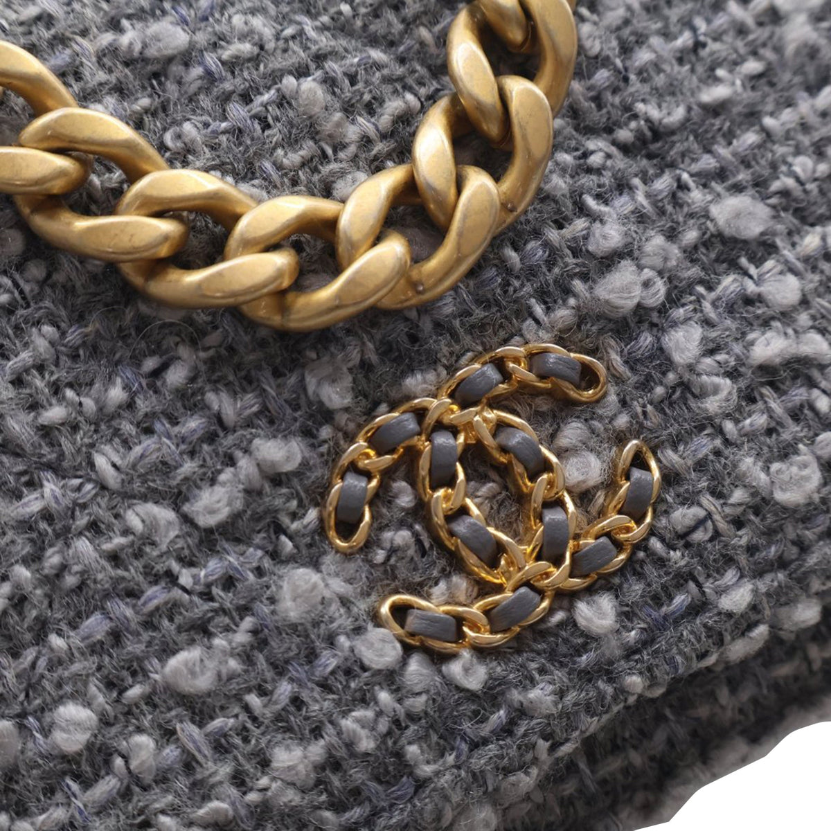 Chanel Tweed 19 Wallet On Chain
