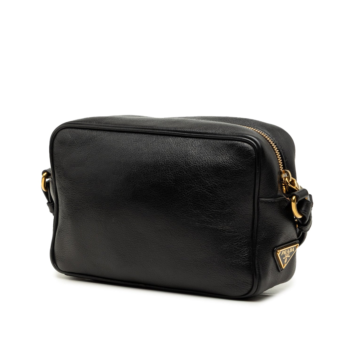 Prada Glace Calfskin Embossed Logo Camera Bag