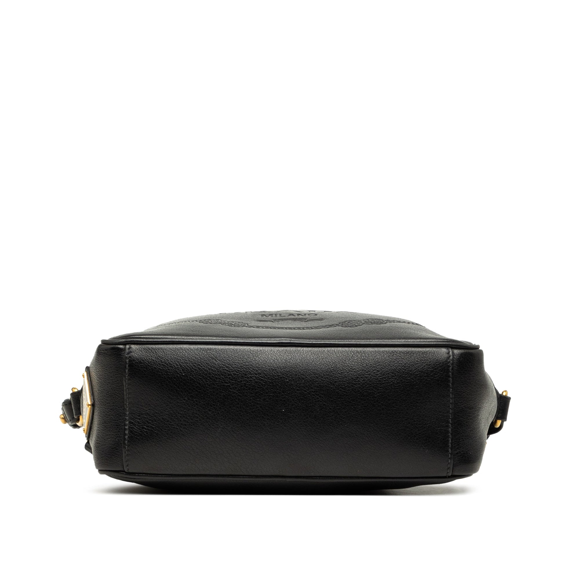 Prada Glace Calfskin Embossed Logo Camera Bag
