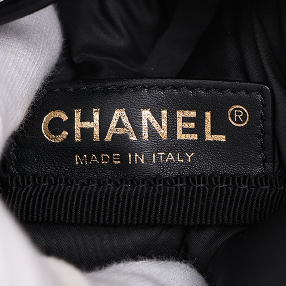 Chanel Nylon Chesterfield Drawstring Crossbody — Brown