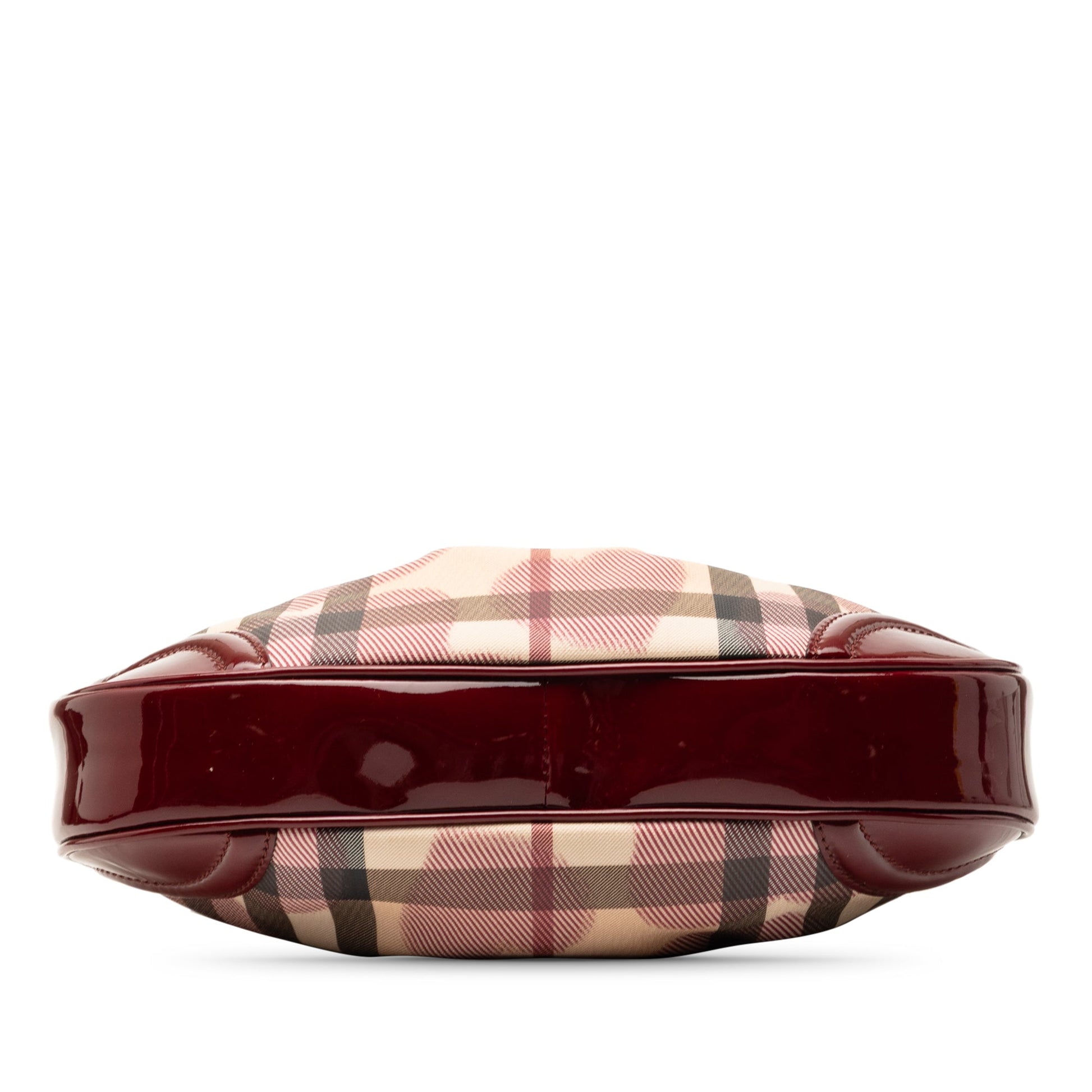 Burberry Small Nova Check Coated Canvas Hearts Hernville Hobo