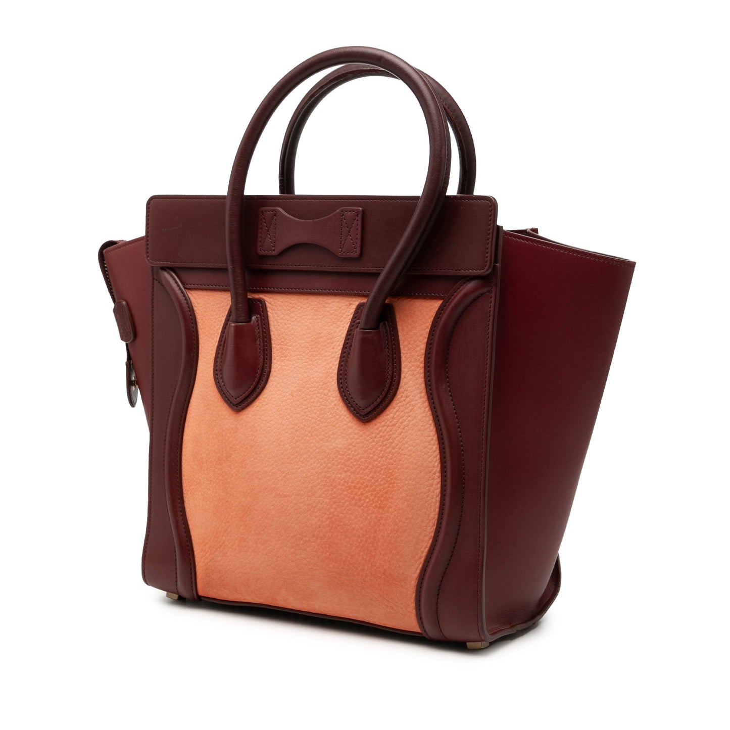 Celine Micro Bicolor Calfskin Luggage Tote