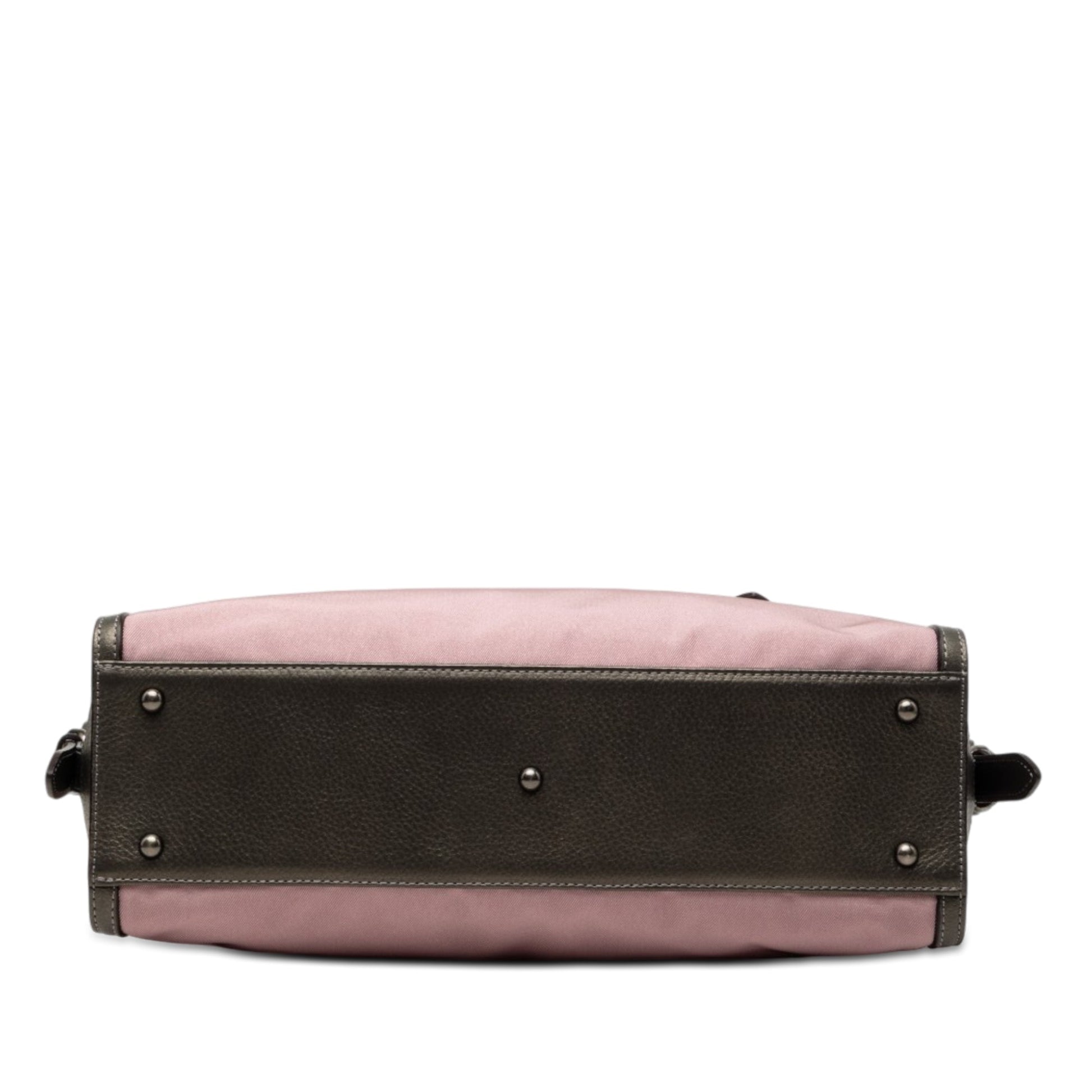 Burberry Nova Check and Leather Trimmed Canvas Tote