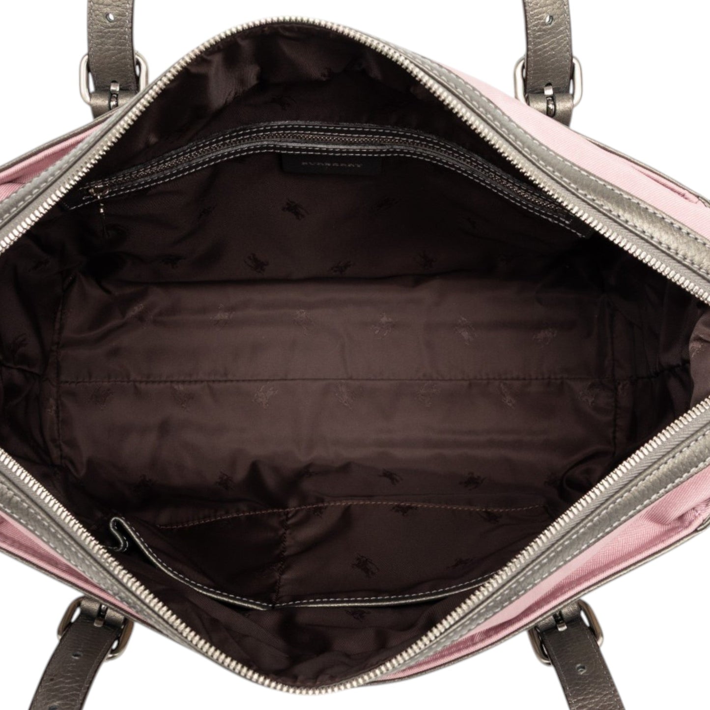 Burberry Nova Check and Leather Trimmed Canvas Tote