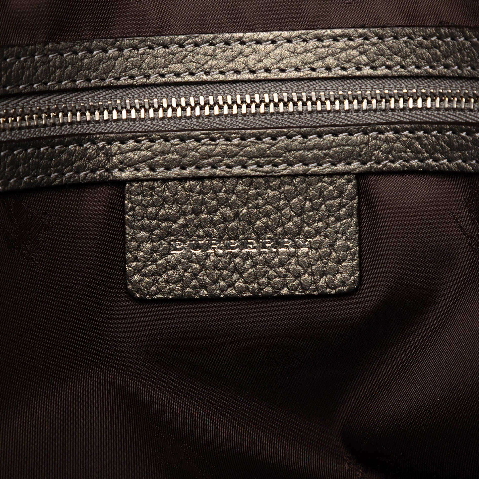 Burberry Nova Check and Leather Trimmed Canvas Tote
