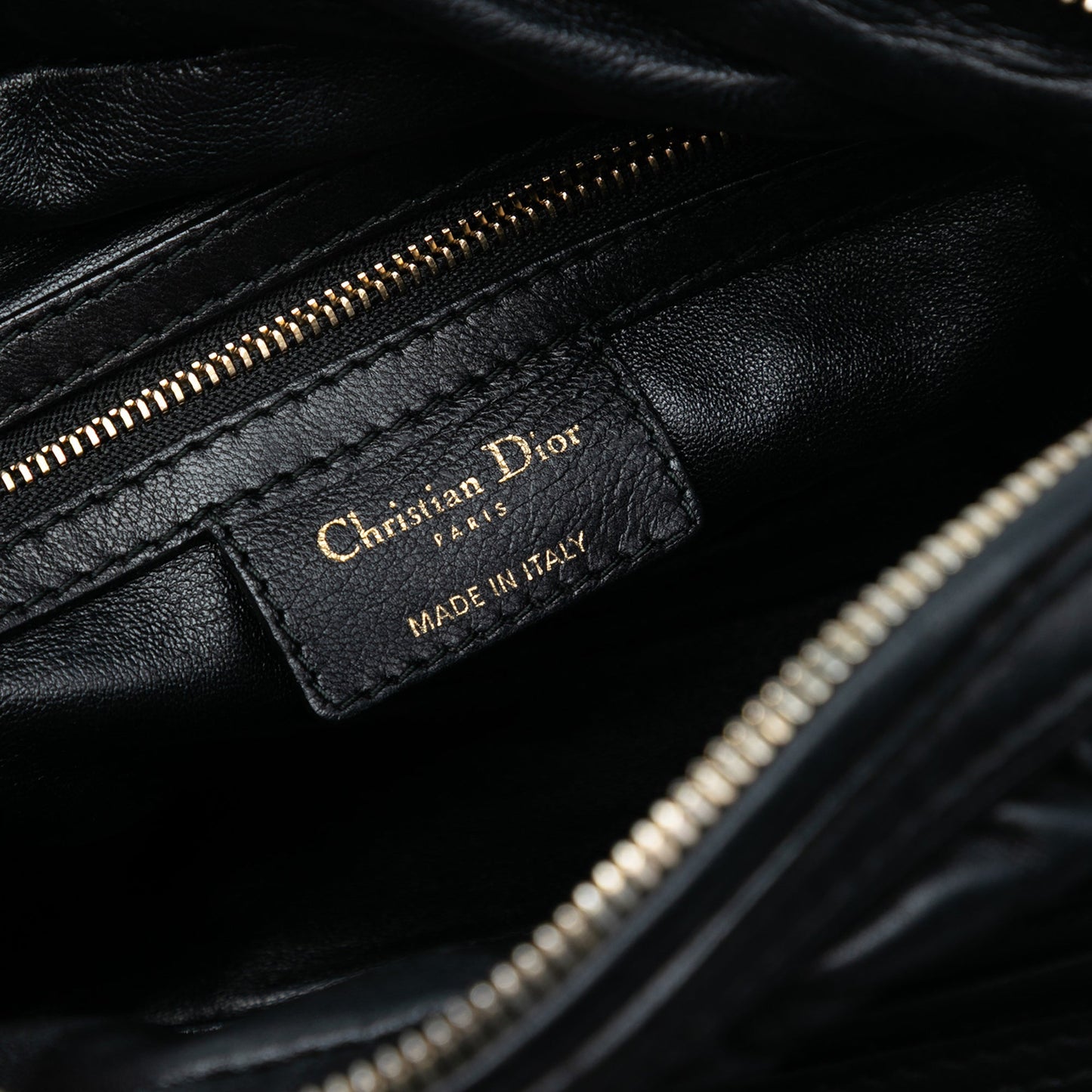 Dior Lambskin Cannage Gaufre Delices Shoulder Bag