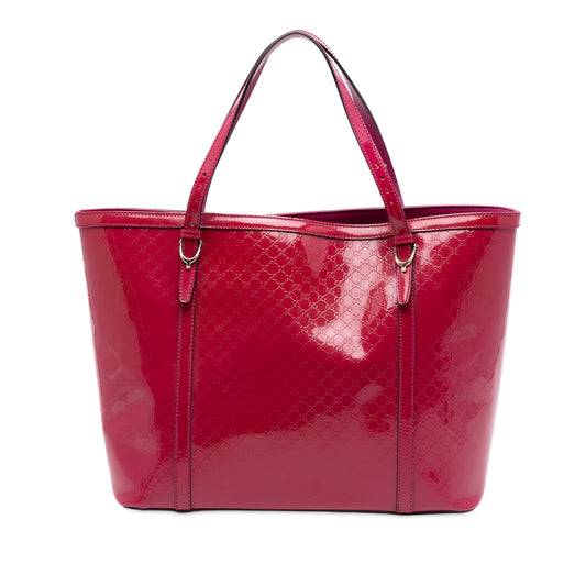 Gucci Patent Microguccissima Nice Tote