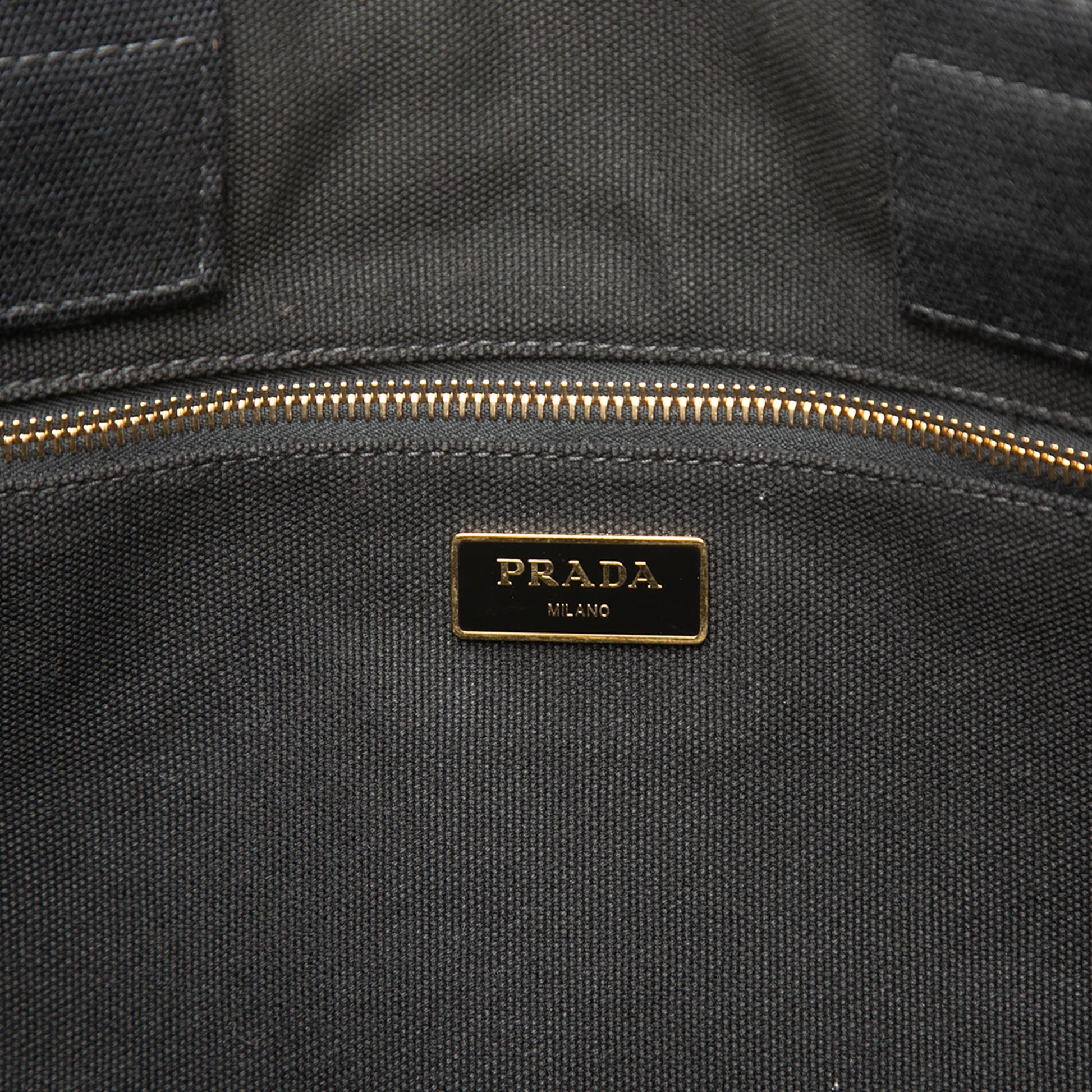 Prada Large Canvas Canapa Logo Satchel