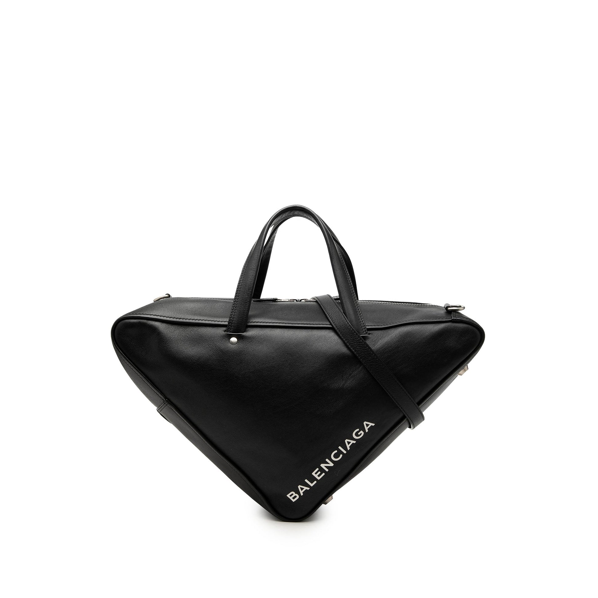Balenciaga Medium Leather Triangle Duffle Bag