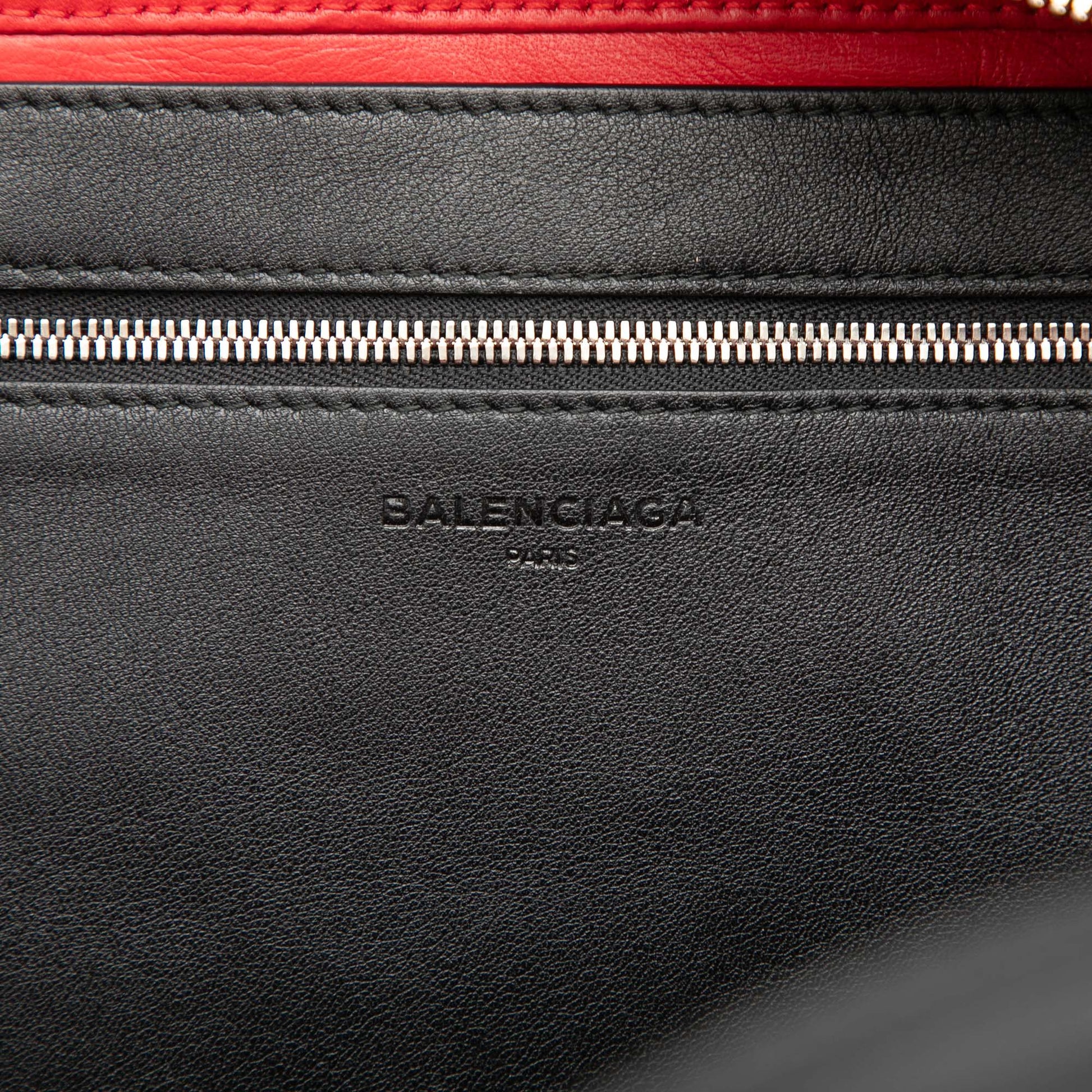 Balenciaga Medium Leather Triangle Duffle Bag