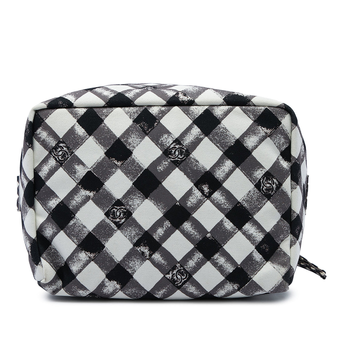 Chanel CC Canvas Gingham Lunch Box Shoulder Bag