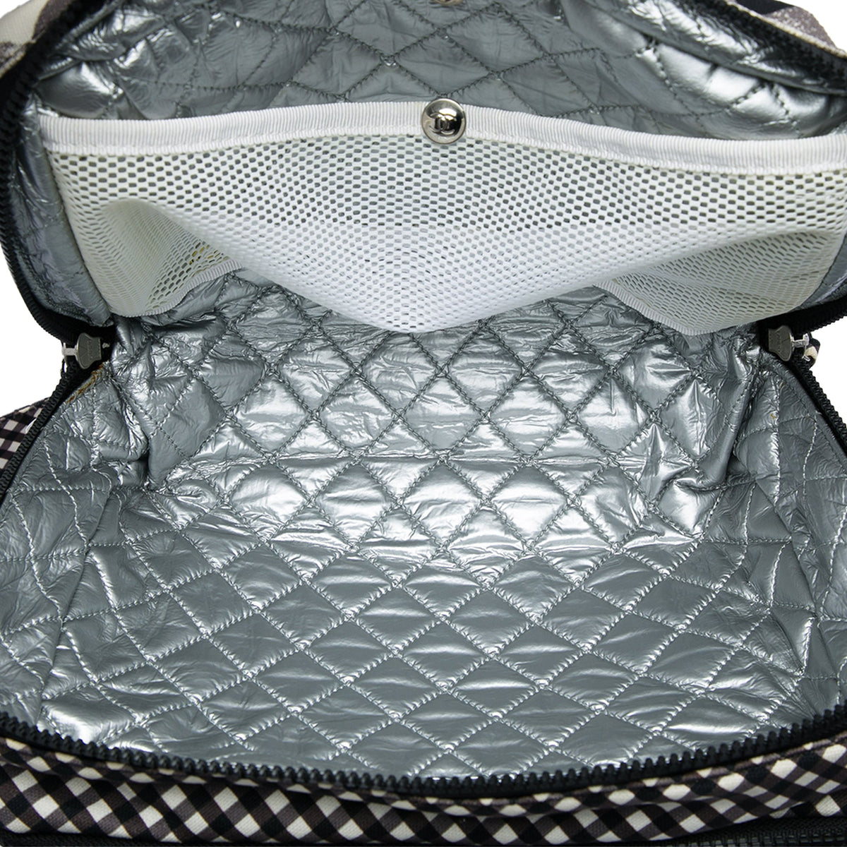 Chanel CC Canvas Gingham Lunch Box Shoulder Bag