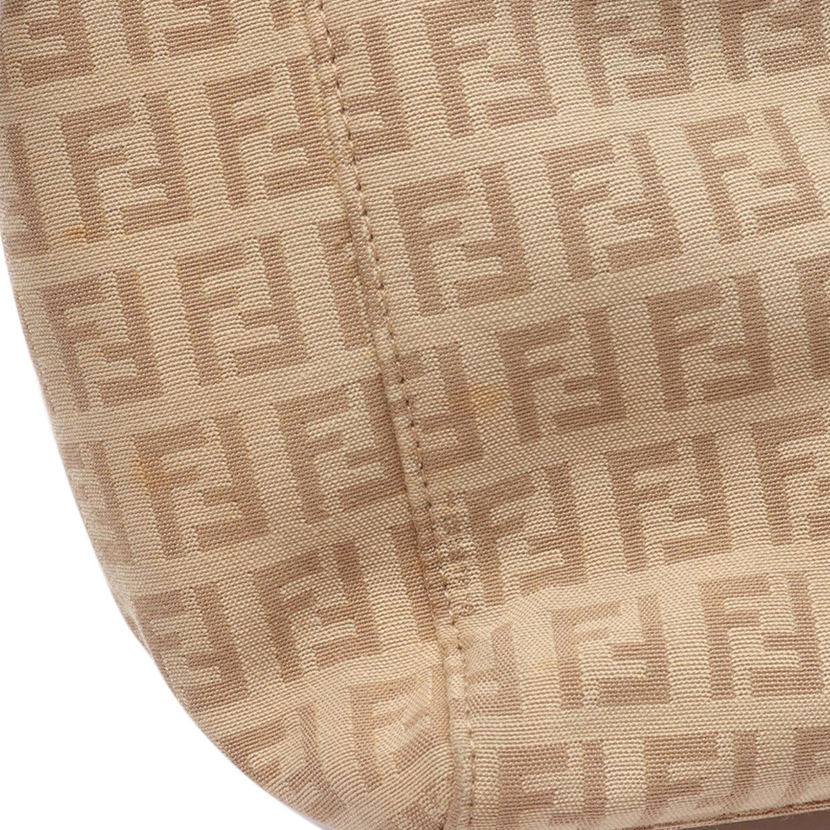 Fendi Zucchino Canvas Tote — Beige