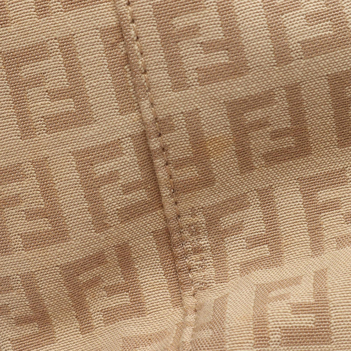 Fendi Zucchino Canvas Tote — Beige